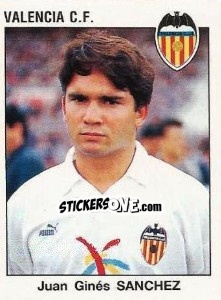 Sticker Juan Ginés Sanchez - Liga Spagnola 1993-1994 n. 323 - Panini