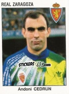 Figurina Andoni Cedrun - Liga Spagnola 1993-1994 n. 344 - Panini
