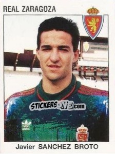 Sticker Javier Sanchez Broto - Liga Spagnola 1993-1994 n. 345 - Panini