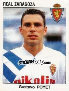 Cromo Gustavo Poyet - Liga Spagnola 1993-1994 - Panini