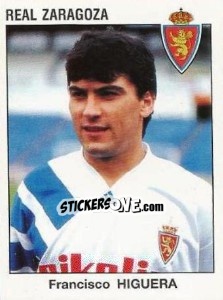 Figurina Francisco Higuera - Liga Spagnola 1993-1994 - Panini