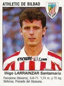 Sticker Iñigo Larrainzar Santamaría (Athletic Club De Bilbao) - Liga Spagnola 1993-1994 n. 364 - Panini