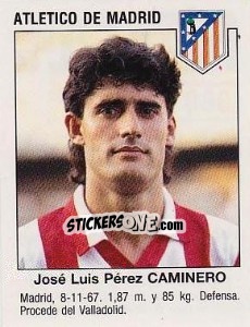 Cromo José Luis Pérez Caminero (Atletico De Madrid) - Liga Spagnola 1993-1994 - Panini