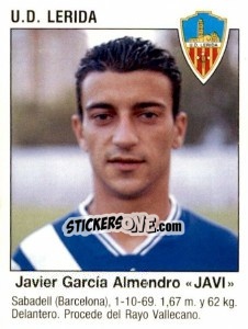 Cromo Javier García Almendro "Javi" (U.D. Lerida)