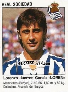 Sticker Lorenzo Juarros García "Loren" (Real Sociedad)