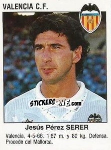 Sticker José Pérez Serer (Valencia Club De Futbol) - Liga Spagnola 1993-1994 n. 411 - Panini