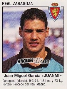 Sticker Juan Miguel García Inglés "Juanmi" (Real Zaragoza Club Deportivo)