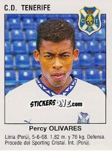 Sticker Percy Celso Olivares Polanco (C.D. Tenerife) - Liga Spagnola 1993-1994 n. 432 - Panini