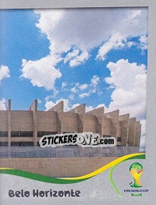 Cromo Estádio Mineirão - Belo Horizonte - FIFA World Cup Brazil 2014. Platinum edition - Panini