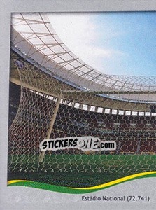Sticker Estádio Nacional - Brasília - FIFA World Cup Brazil 2014. Platinum edition n. 10 - Panini
