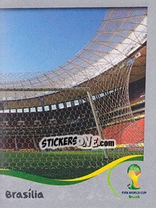 Figurina Estádio Nacional - Brasília - FIFA World Cup Brazil 2014. Platinum edition - Panini