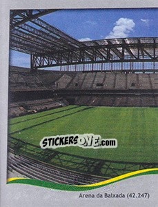 Cromo Arena da Baixada - Curitiba - FIFA World Cup Brazil 2014. Platinum edition - Panini