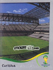 Cromo Arena da Baixada - Curitiba - FIFA World Cup Brazil 2014. Platinum edition - Panini