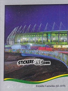 Sticker Estádio Castelão - Fortaleza - FIFA World Cup Brazil 2014. Platinum edition n. 16 - Panini