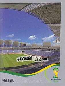 Sticker Estádio das Dunas - Natal - FIFA World Cup Brazil 2014. Platinum edition n. 21 - Panini