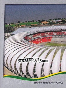 Sticker Estádio Beira-Rio - Porto Alegre - FIFA World Cup Brazil 2014. Platinum edition n. 22 - Panini