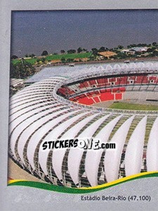 Figurina Estádio Beira-Rio - Porto Alegre - FIFA World Cup Brazil 2014. Platinum edition - Panini