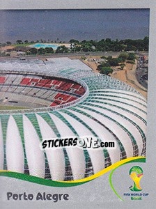 Cromo Estádio Beira-Rio - Porto Alegre - FIFA World Cup Brazil 2014. Platinum edition - Panini