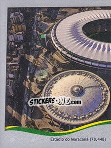 Sticker Estádio Maracanã - Rio de Janeiro - FIFA World Cup Brazil 2014. Platinum edition - Panini