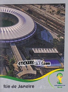 Figurina Estádio Maracanã - Rio de Janeiro - FIFA World Cup Brazil 2014. Platinum edition - Panini