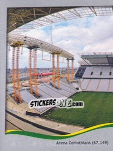 Figurina Arena Corinthians - São Paolo - FIFA World Cup Brazil 2014. Platinum edition - Panini