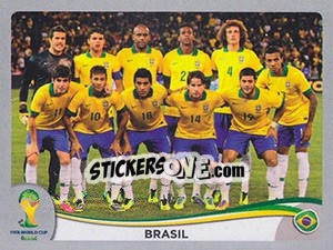 Sticker Team - FIFA World Cup Brazil 2014. Platinum edition n. 33 - Panini