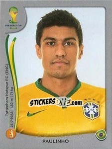 Sticker Paulinho - FIFA World Cup Brazil 2014. Platinum edition n. 41 - Panini
