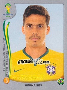 Sticker Hernanes - FIFA World Cup Brazil 2014. Platinum edition - Panini