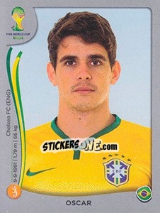 Sticker Oscar - FIFA World Cup Brazil 2014. Platinum edition - Panini