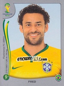 Sticker Fred - FIFA World Cup Brazil 2014. Platinum edition n. 50 - Panini