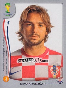 Sticker Niko Kranjcar - FIFA World Cup Brazil 2014. Platinum edition - Panini