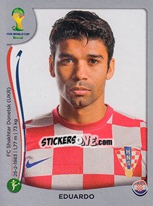 Sticker Eduardo da Silva - FIFA World Cup Brazil 2014. Platinum edition - Panini