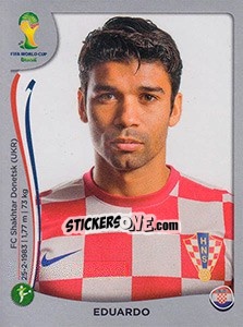 Sticker Eduardo da Silva - FIFA World Cup Brazil 2014. Platinum edition n. 67 - Panini