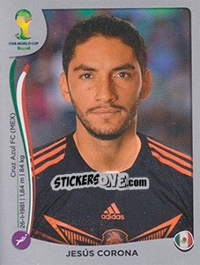 Sticker Jesús Corona - FIFA World Cup Brazil 2014. Platinum edition n. 72 - Panini