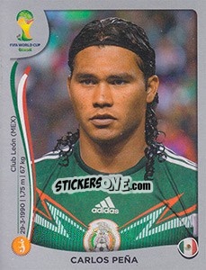 Sticker Carlos Peña - FIFA World Cup Brazil 2014. Platinum edition - Panini