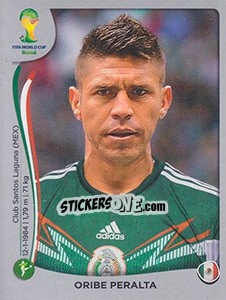 Figurina Oribe Peralta - FIFA World Cup Brazil 2014. Platinum edition - Panini