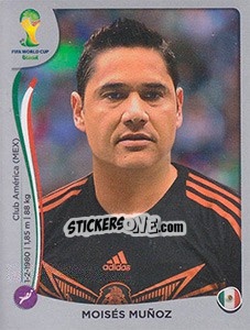 Sticker Moisés Muñoz - FIFA World Cup Brazil 2014. Platinum edition - Panini