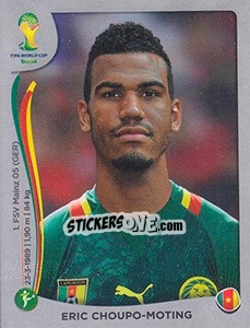 Sticker Eric Maxim Choupo-Moting - FIFA World Cup Brazil 2014. Platinum edition n. 104 - Panini