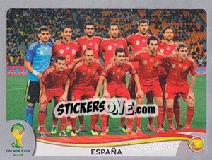 Sticker Team - FIFA World Cup Brazil 2014. Platinum edition n. 109 - Panini