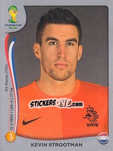 Sticker Kevin Strootman - FIFA World Cup Brazil 2014. Platinum edition n. 137 - Panini