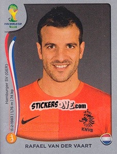 Figurina Rafael van der Vaart - FIFA World Cup Brazil 2014. Platinum edition - Panini