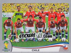 Figurina Team - FIFA World Cup Brazil 2014. Platinum edition - Panini