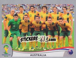 Sticker Team - FIFA World Cup Brazil 2014. Platinum edition n. 166 - Panini