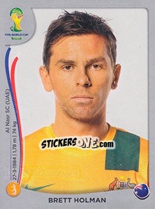 Sticker Brett Holman - FIFA World Cup Brazil 2014. Platinum edition - Panini