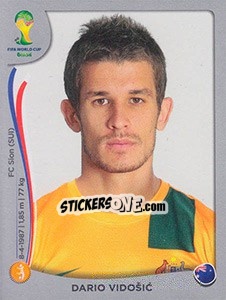 Figurina Dario Vidosic - FIFA World Cup Brazil 2014. Platinum edition - Panini