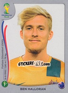 Figurina Ben Halloran - FIFA World Cup Brazil 2014. Platinum edition - Panini