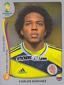 Sticker Carlos Sanchez - FIFA World Cup Brazil 2014. Platinum edition n. 193 - Panini