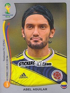 Sticker Abel Aguilar - FIFA World Cup Brazil 2014. Platinum edition n. 194 - Panini