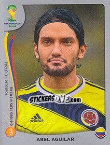 Cromo Abel Aguilar - FIFA World Cup Brazil 2014. Platinum edition - Panini