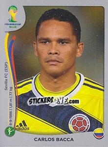 Sticker Carlos Bacca - FIFA World Cup Brazil 2014. Platinum edition n. 198 - Panini